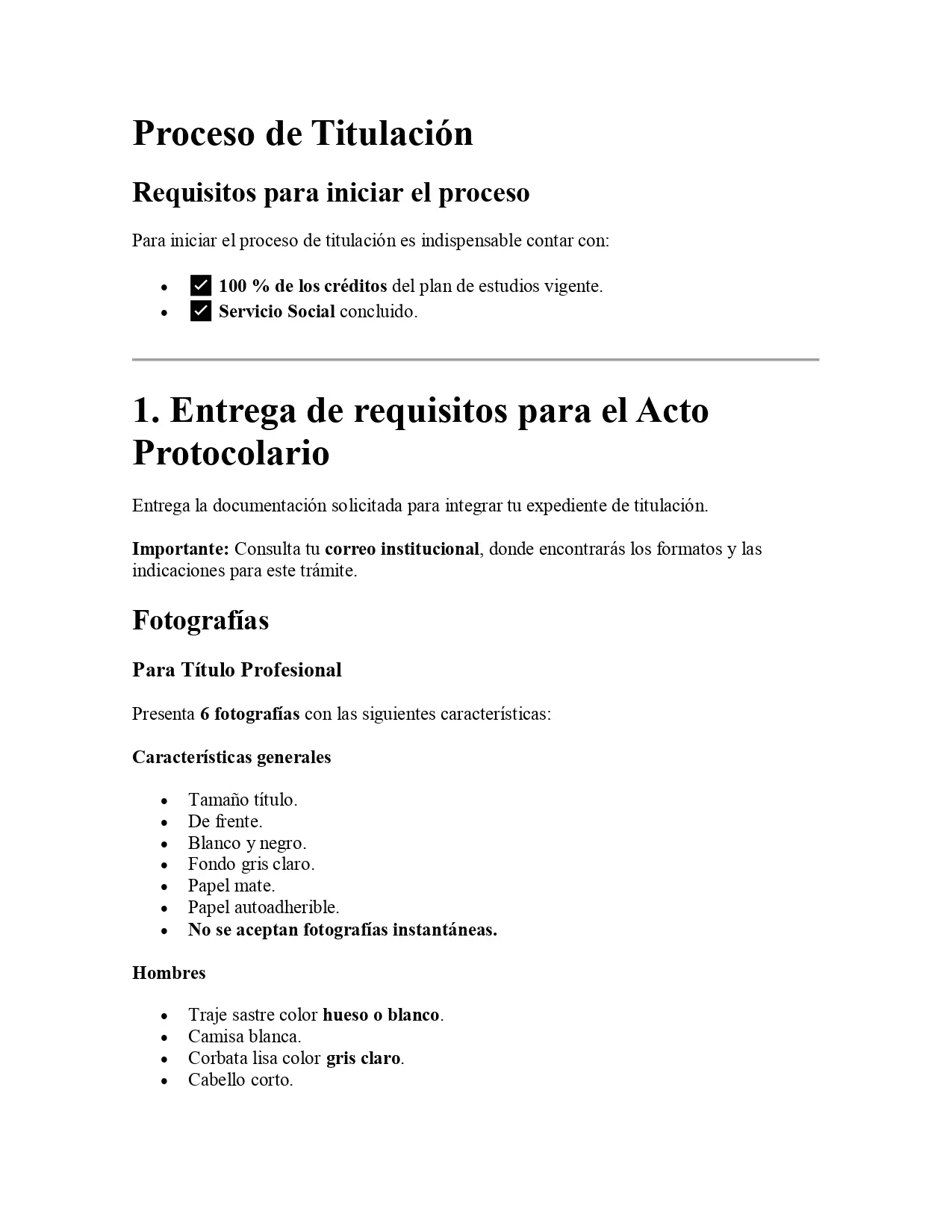 Proceso de Titulación
